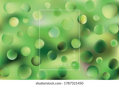 Abstract blurred background with colorful round elements. Simple geometric pattern with trendy gradient shapes. Vector composition. Eps 10