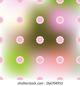 abstract blurred background delicate flowers vector