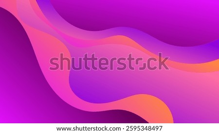 ABSTRACT BLURRED BACKGROUND ELEGANT GRADIENT PURPLE ORANGE MAGENTA WITH HAND DRAWN ORGANIC SHAPES SMOOTH COLOR DESIGN VECTOR TEMPLATE GOOD FOR MODERN WEBSITE, WALLPAPER, COVER DESIGN 