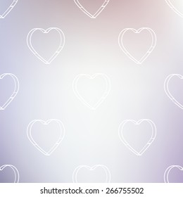 abstract blurred background is gentle heart vector