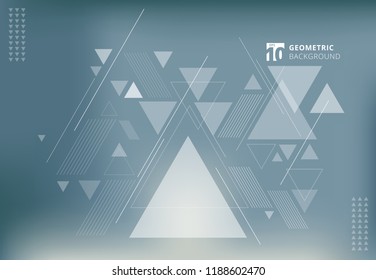 Abstract blurred background with geometric triangles composition. Triangle pattern with lines. For cover book, brochure, flyer, poster, magazine, cd cover design, t-shirt
