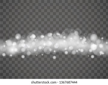 Abstract blurred background with glowing circles. Star burst with sparkles. Glowing light effects isolated.