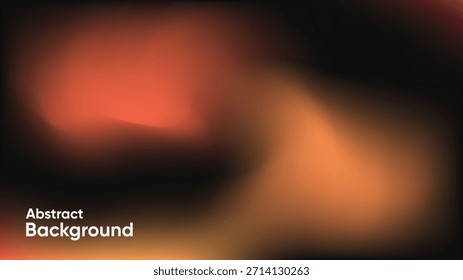 Plano de fundo abstrato borrado com luz laranja brilhante em um gradiente escuro. Adequado para apresentações modernas, visuais digitais, sites, banners, papéis de parede e desenhos atmosféricos.