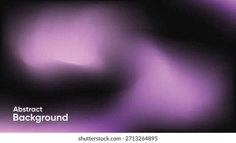 Fundo abstrato borrado com luz roxa brilhante em um gradiente escuro. Perfeito para apresentações modernas, visuais de tecnologia, sites, banners, papéis de parede e projetos digitais atmosféricos.