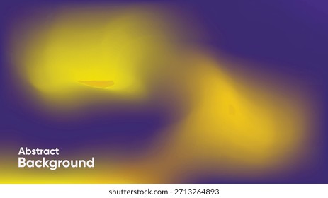 Abstractas fondo borroso con luz amarilla brillante en un gradiente púrpura. Perfecto para presentaciones modernas, imágenes de tecnología, Sitios web, Anuncios, Fondos de pantalla y diseños digitales atmosféricos.