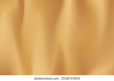 Abstract blurred background with gold vibrant tones. Smooth metallic texture for luxury designs.