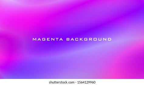 Abstract blurred background with gradient from electric purple to magenta. Smooth vector graphic pattern