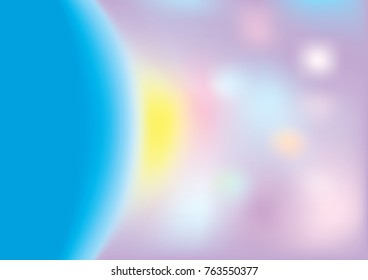 Abstract blurred background, gradient mesh in bright rainbow colors. Glowing colourful banner or poster template. Soft colored vector illustration.