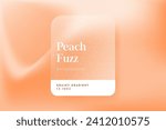 Abstract blurred background with grainy texture and peach fuzz color.