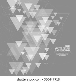 Abstract blurred background with hipster triangles