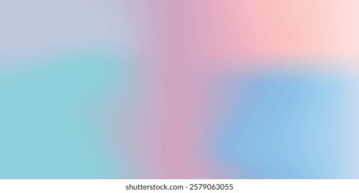 Abstract blurred background image of blue, purple, pink colors gradient used as an illustration. Designing posters or advertisements.