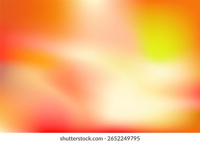 Abstract blurred background image with smooth transitions between warm orange, red, and yellow tones, creating a vibrant and uplifting visual effect.