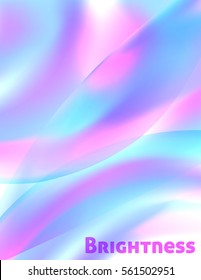 Abstract blurred background into acid colors. Vertical vector graphic pattern