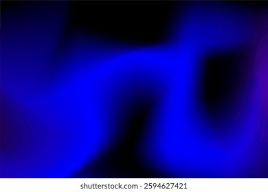Abstract Blurred Background of Light  Blue and Black Gradient Design