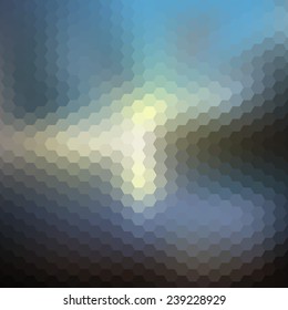 Abstract blurred background, abstract modern hexagonal template vector.