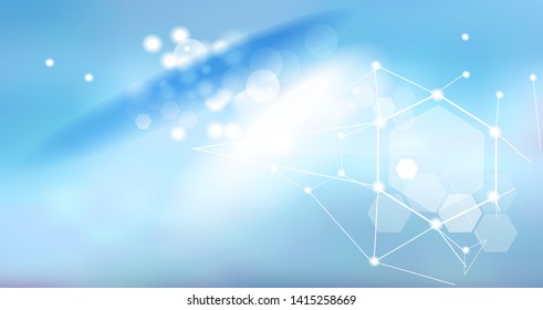 Abstract blurred background in modern style. Universal application - research, medicine, beauty and so on.