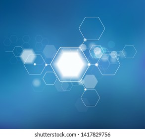 Abstract blurred background in modern style. Universal application - research, medicine, beauty and so on.