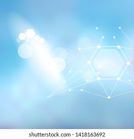 Abstract blurred background in modern style. Universal application - research, medicine, beauty and so on.