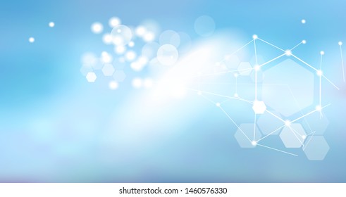 Abstract blurred background in modern style. Universal application - research, medicine, beauty and so on.
