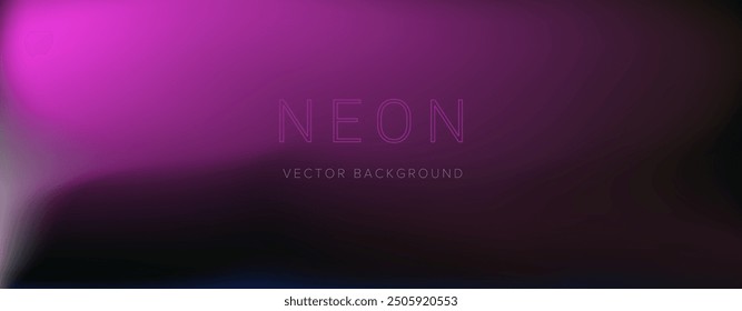 Abstract blurred background with neon purple gradations.