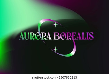 Abstractas fondo borroso en la aurora boreal o los colores de la aurora boreal.