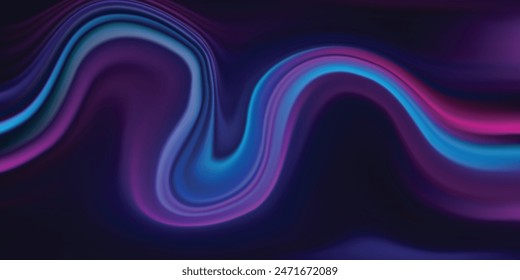 Abstract blurred background of orange spots stripes on a dark blue background. Background for design.