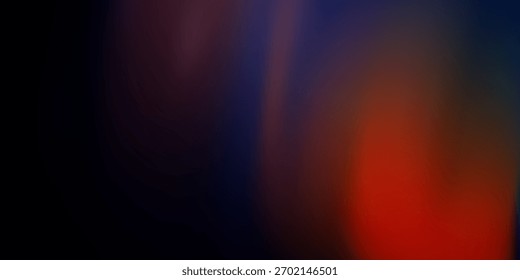 Abstract blurred background of orange spots stripes on a dark blue background. Background for design.