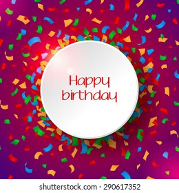 Abstract blurred background with place for text. Wallpaper for celebrate or party invitation design. Vector.  Birthday, christmas  backdrop 
