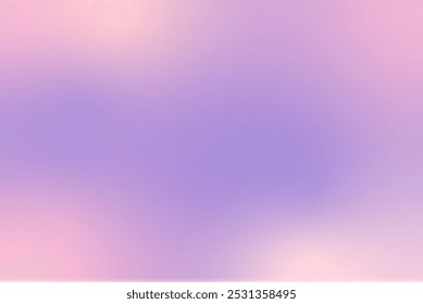 Abstract Blurred background with purple pink orange colored gradient. Vector Illustration. pastel