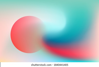 Abstract blurred background with red circle.