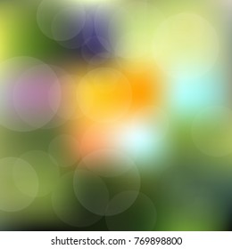 abstract blurred background with round shapes