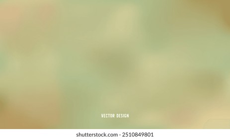Abstract blurred background with soft green and beige tones, perfect for design projects, presentations, or website backdrops. This vector design provides a calm and neutral aesthetic.