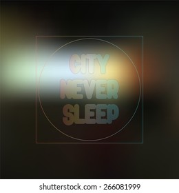 abstract blurred background with text -stock vector