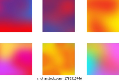 Resumen de fondo borroso y textura para el diseño de la página de inicio de negocios. Plantilla de página de inicio del banner de vector rosa, naranja, púrpura, azul y verde