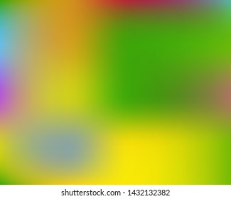 Abstract blurred background for your projects. Simple backdrop with bright rainbow colors. Vector illustration concept. Green celebration template for your graphic design, user interface or app.