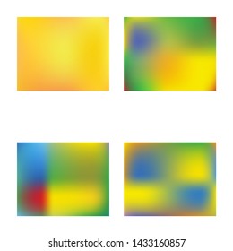 Abstract blurred background for your projects. Fresh backdrop with bright rainbow colors. Vector illustration texture. Yellow celebration template for your graphic design, user interface or app.