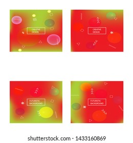 Abstract blurred background for your projects. Futuristic backdrop with bright rainbow colors. Vector illustration concept. Red celebration template for your graphic design, user interface or app.
