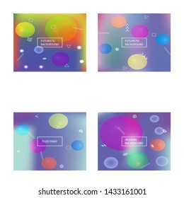 Abstract blurred background for your projects. Fresh backdrop with bright rainbow colors. Vector illustration art. Blue celebration template for your graphic design, user interface or app.