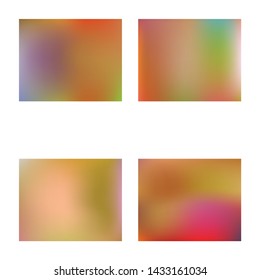 Abstract blurred background for your projects. Liquid backdrop with bright rainbow colors. Vector illustration art. Brown celebration template for your graphic design, user interface or app.