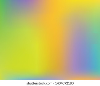 Abstract blurred background for your projects. Fresh backdrop with bright rainbow colors. Vector illustration pastel. Yellow celebration template for your graphic design, user interface or app.