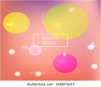 Abstract blurred background for your projects. Vector illustration layout. Futuristic backdrop with bright rainbow colors. Pink celebration template for your graphic design, user interface or app.