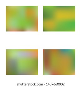 Abstract blurred background for your projects. Vector illustration vintage. Clean backdrop with bright rainbow colors. Green celebration template for your graphic design, user interface or app.