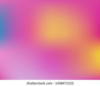 Abstract blurred background for your projects. Flat backdrop with bright rainbow colors. Vector illustration flyer. Pink celebration template for your graphic design, user interface or app.