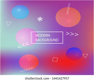 Abstract blurred background for your projects. Vector illustration space. Clean backdrop with bright rainbow colors. Violet celebration template for your graphic design, user interface or app.