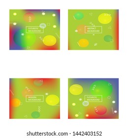 Abstract blurred background for your projects. Vector illustration theme. Colorful backdrop with bright rainbow colors. Green celebration template for your graphic design, user interface or app.