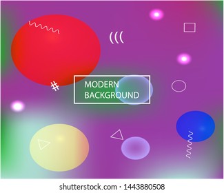 Abstract blurred background for your projects. Vector illustration texture. Minimal backdrop with bright rainbow colors. Violet celebration template for your graphic design, user interface or app.