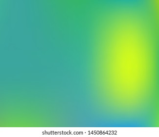 Abstract blurred background for your projects. Vector illustration flyer. Vibrant backdrop with soft muffled colors. Green celebration template for your graphic design, user interface or app.