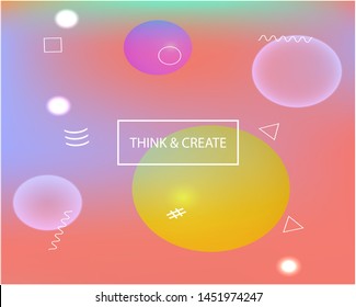 Abstract blurred background for your projects. Vector illustration space. Clean backdrop with simple muffled colors. Pink celebration template for your graphic design, user interface or app.