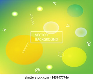 Abstract blurred background for your projects. Commercial backdrop with simple muffled colors. Vector illustration theme. Green celebration template for your graphic design, user interface or app.