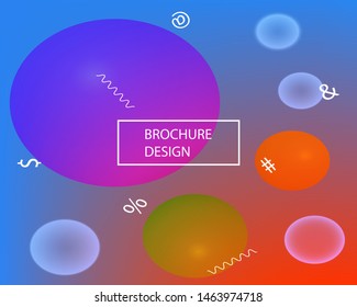 Abstract blurred background for your projects. Fresh backdrop with simple muffled colors. Vector illustration concept. Blue celebration template for your graphic design, user interface or app.